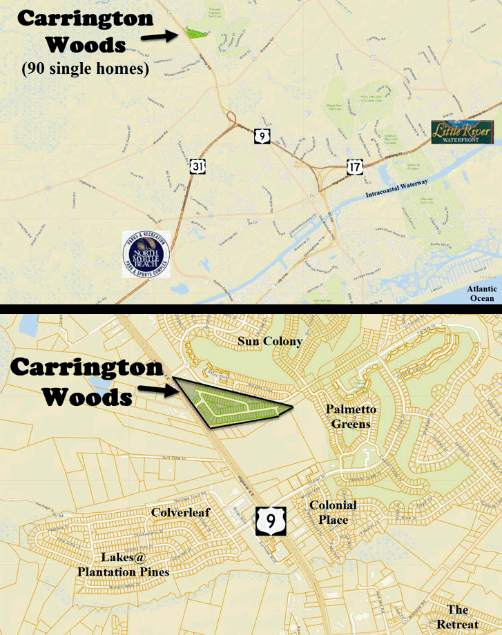 D. R. Horton new home community of Carrington Woods in Longs now selling!