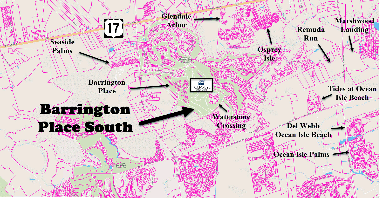 Barrtington Place South in Ocean Ridge Plantation