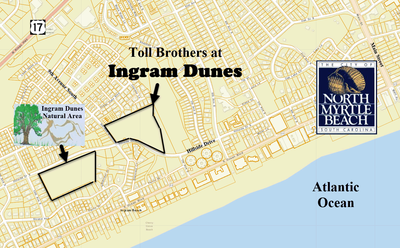 New home community of Ingram Dunes in North Myrtle Beach